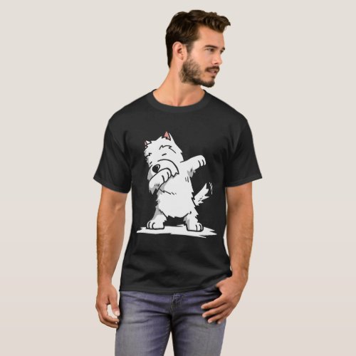 Westie Dabbing dogs T_Shirt