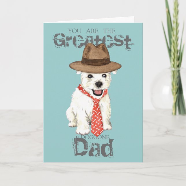 Westie Dad Card (Front)