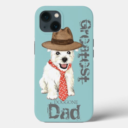 Westie Dad iPhone 13 Case