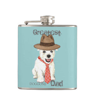 Westie Dad Flask