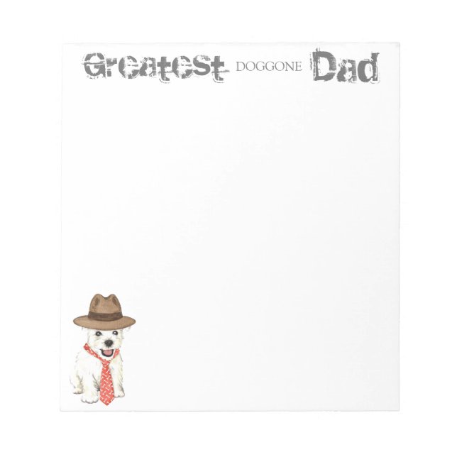 Westie Dad Notepad (Front)