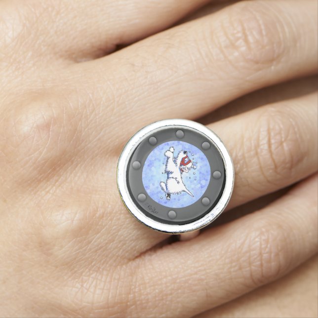 Westie Diver Ring (In Situ)