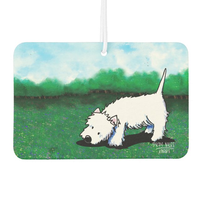 Westie Dog Air Freshener (Front)