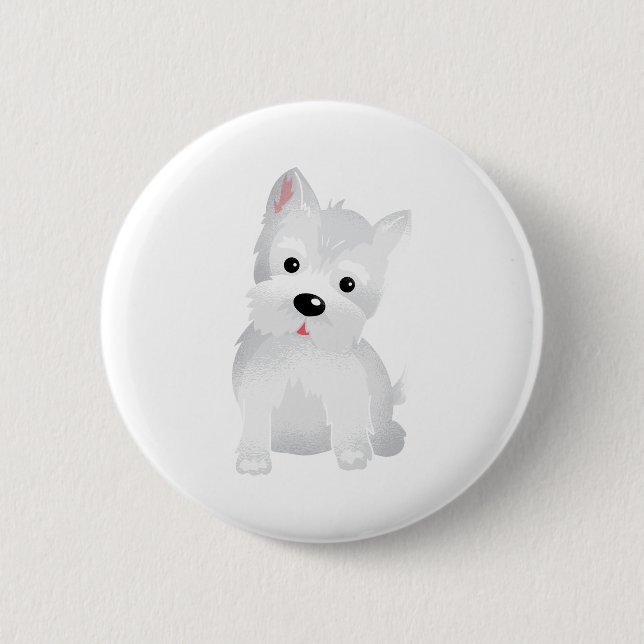 Westie dog button (Front)