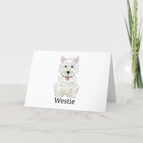 Westie Dog l Holiday Card