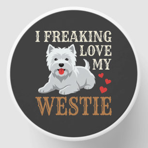Westie Dog Love Typography Mini Candle Favors
