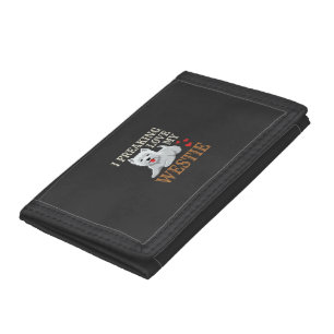 Westie Dog Love Typography Trifold Wallet