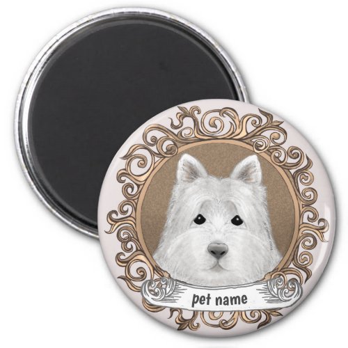 Westie Dog  Magnet
