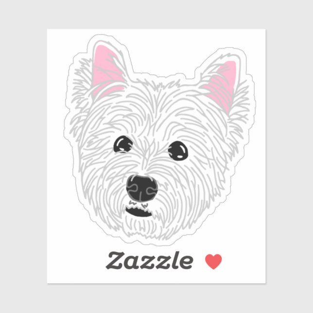 Westie Dog Mom Mug - West Highland Terrier Sticker (Sheet)