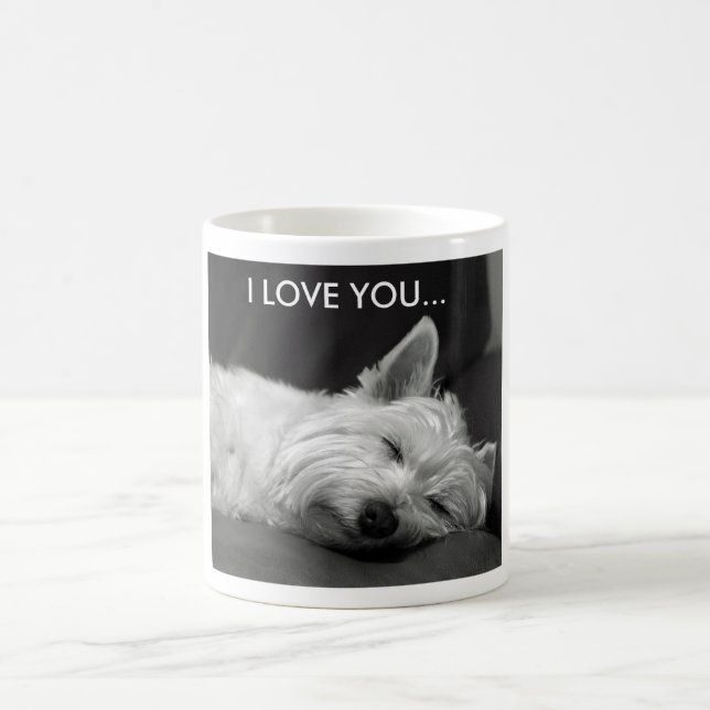 Westie Dog Mug - I LOVE YOU... (Center)