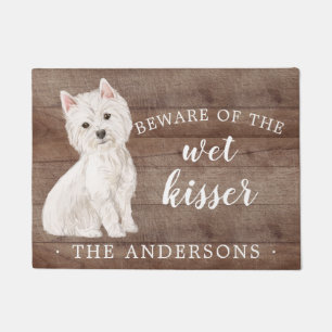 Westie Dog Personalized Door Mat
