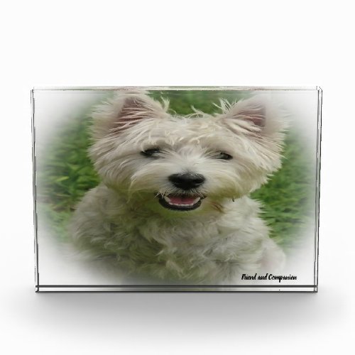 Westie Dog Photo Block