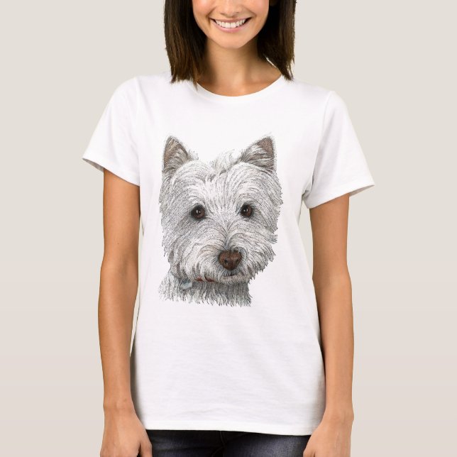 Westie dog T-Shirt (Front)