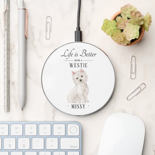 Westie Dog Wireless Charger