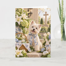 Westie Easter Card