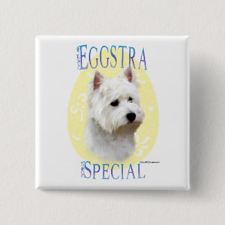 Westie Eggstra Special - Button