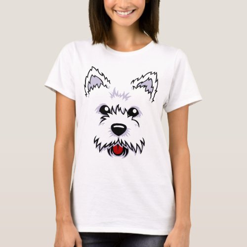 Westie Face T_ Shirt