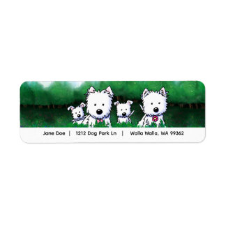 Westie Family  Label