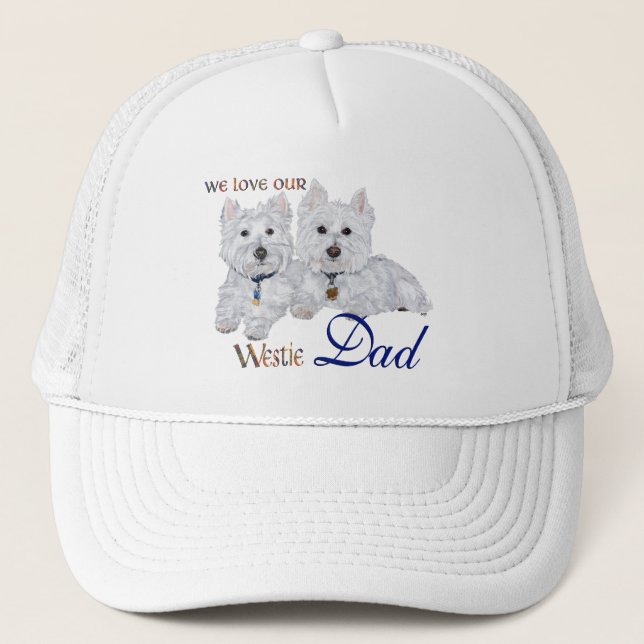 Westie Father's Day Trucker Hat (Front)