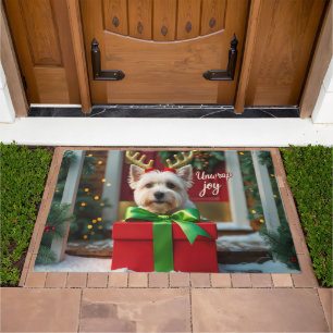 Westie Festive Holiday Christmas Doormat