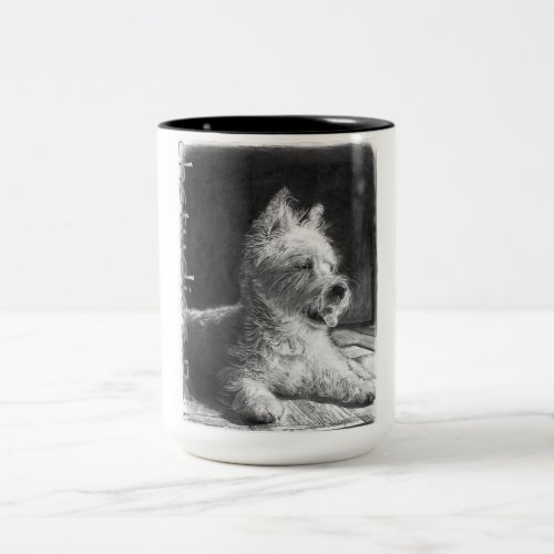 Westie Fine Art Coffee Cup Mug by chstudiosnet