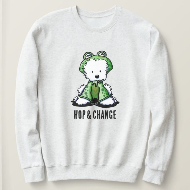 Westie Frog T-Shirt Sweatshirt (Design Front)