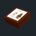 Westie Funny Christmas Dog with Tree Gift Box<br><div class="desc">This dog breed,  a Westie is sitting next to a decorated Christmas tree. Waiting for the holidays,  this dog looks humorous in a santa hat and red bow tie. Perfect gift to send this Christmas either from or for a dog lover - or just because it is funny!</div>