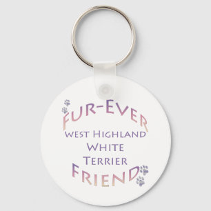 Westie Furever Friend Keychain