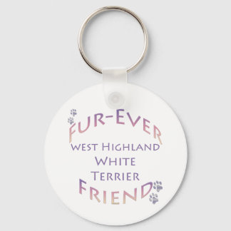 Westie Furever Friend Keychain