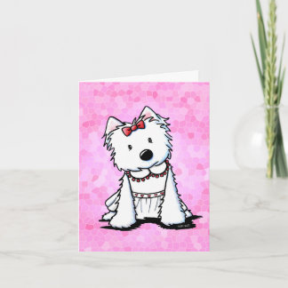 Westie Girl Card