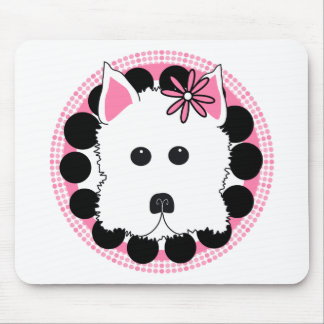 Westie Girl Mouse Pad