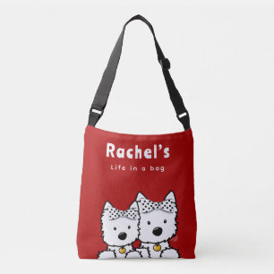 Westie Girl Personalized Crossbody Bag