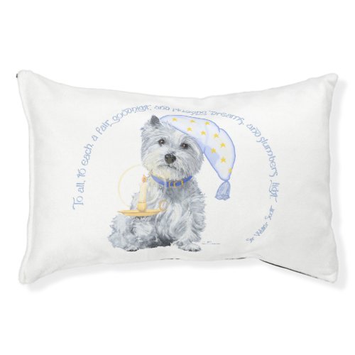 Westie Goodnight Pet Bed