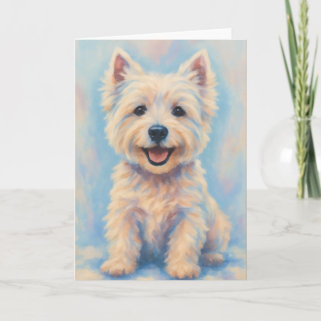 Westie Greeting Card - Blank Inside (Front)