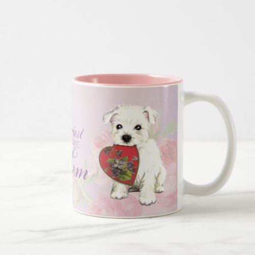 Westie Heart Mom Two_Tone Coffee Mug