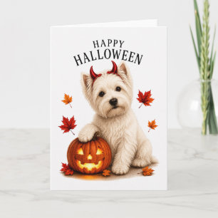 Westie Highland White Devil Dog Card