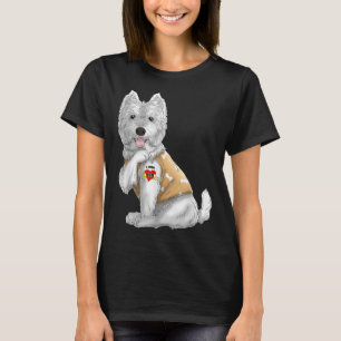 Westie I Love Mom Tattoo Dog Funny Mother's Day Gi T-Shirt