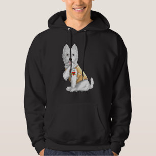 Westie I Love Mom Tattoo Dog Shirt Funny Mothers D