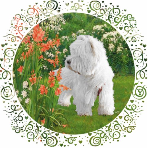 Westie in the Garden Statuette