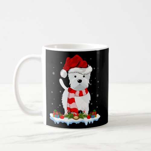 Westie Lighting Snow Santa Westie Coffee Mug