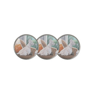 Westie Looking Out a Window Golf Ball Marker