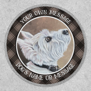 Westie Looking Up Profile B Patch