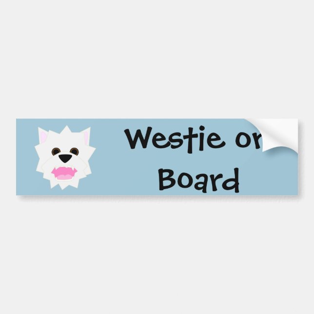 Westie Love Bumper Sticker (Front)