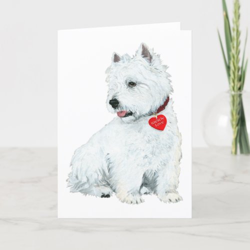 Westie Love Holiday Card