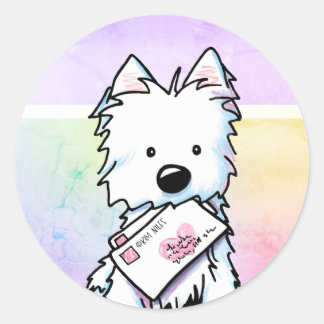Westie Love Letters Stickers