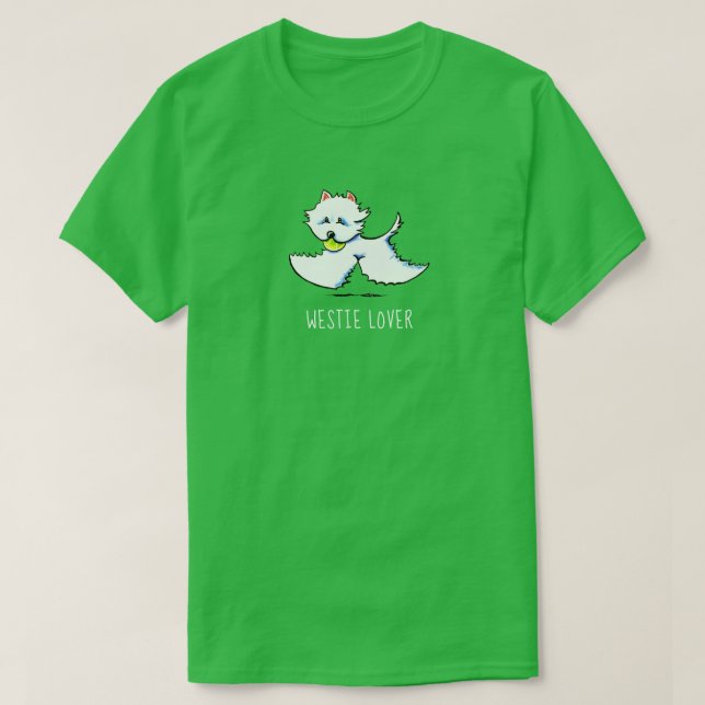 Westie Lover Personalized T-Shirt (Design Front)