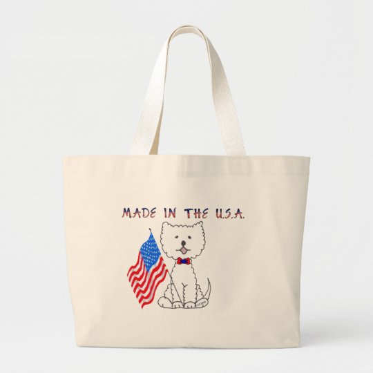 Westie Made In The USA Tote Bag | www.bagssaleusa.com