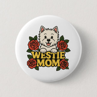 Westie Mom Button