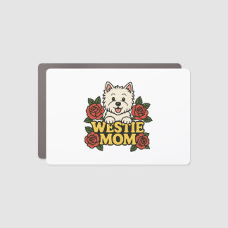 Westie Mom Car Magnet