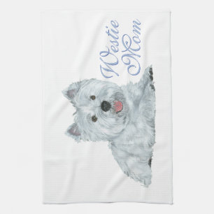 Westie Mom Kitchen Towel